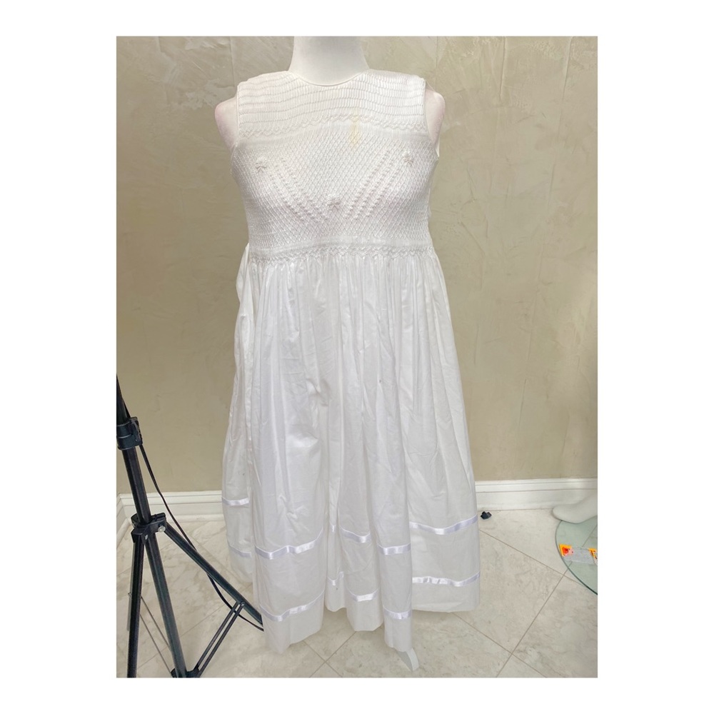 Strasburg 100% Cotton Dress with Smoking